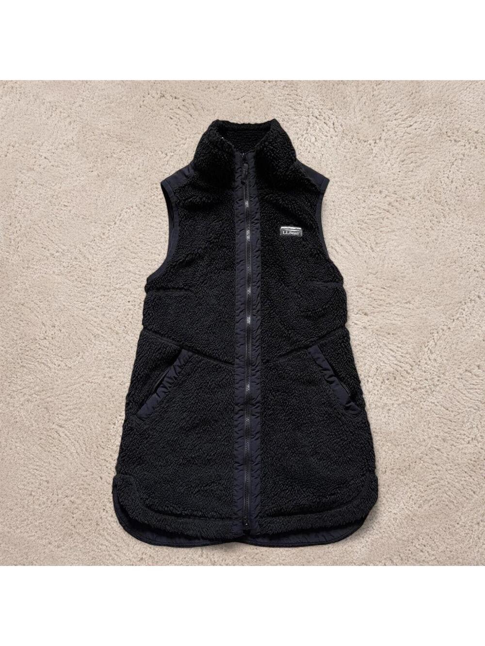 Beautiful vintage L.L Bean Sherpa long vest.